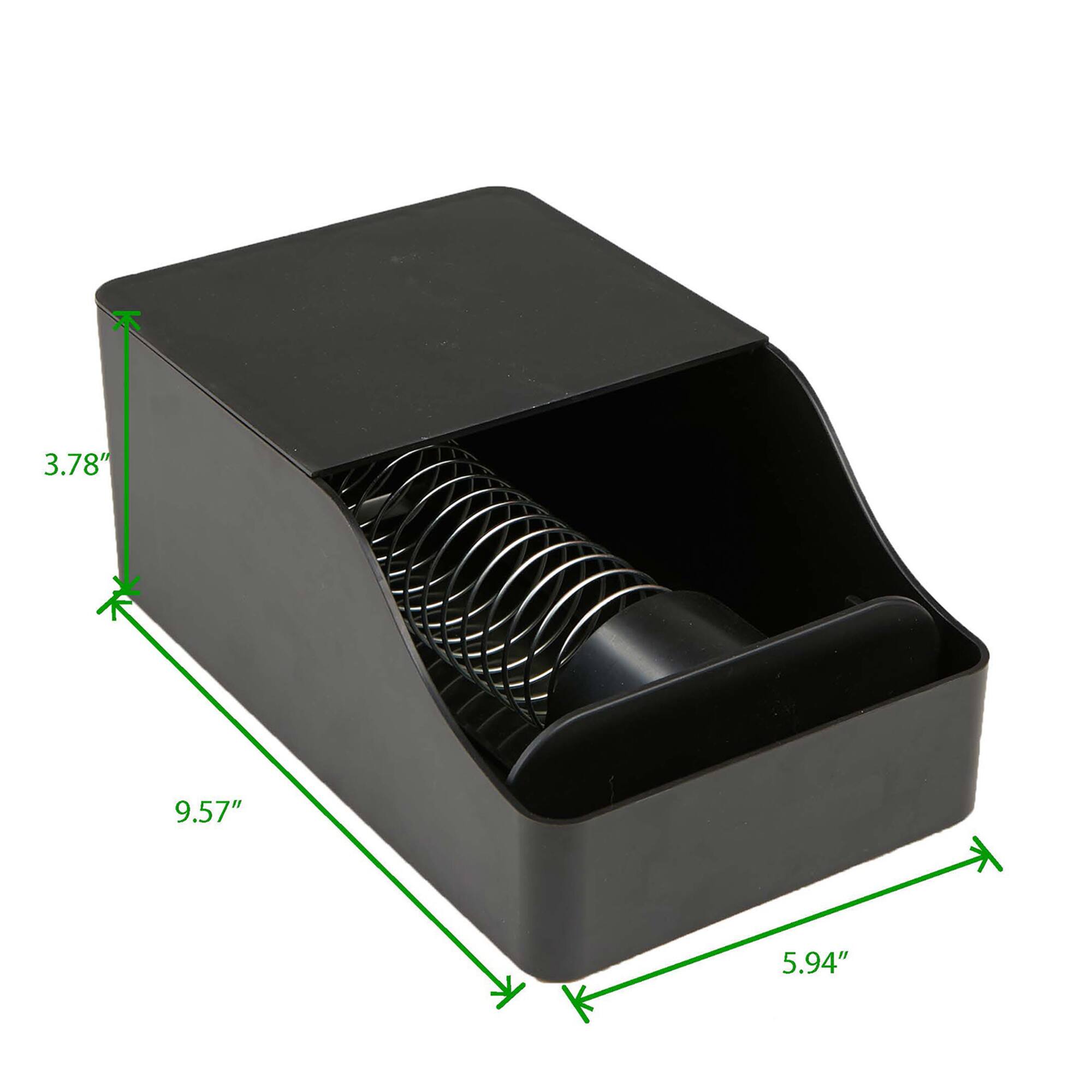 Mind Reader Black Single-Serve Hot Coffee Cup Sleeve Holder and Dispenser